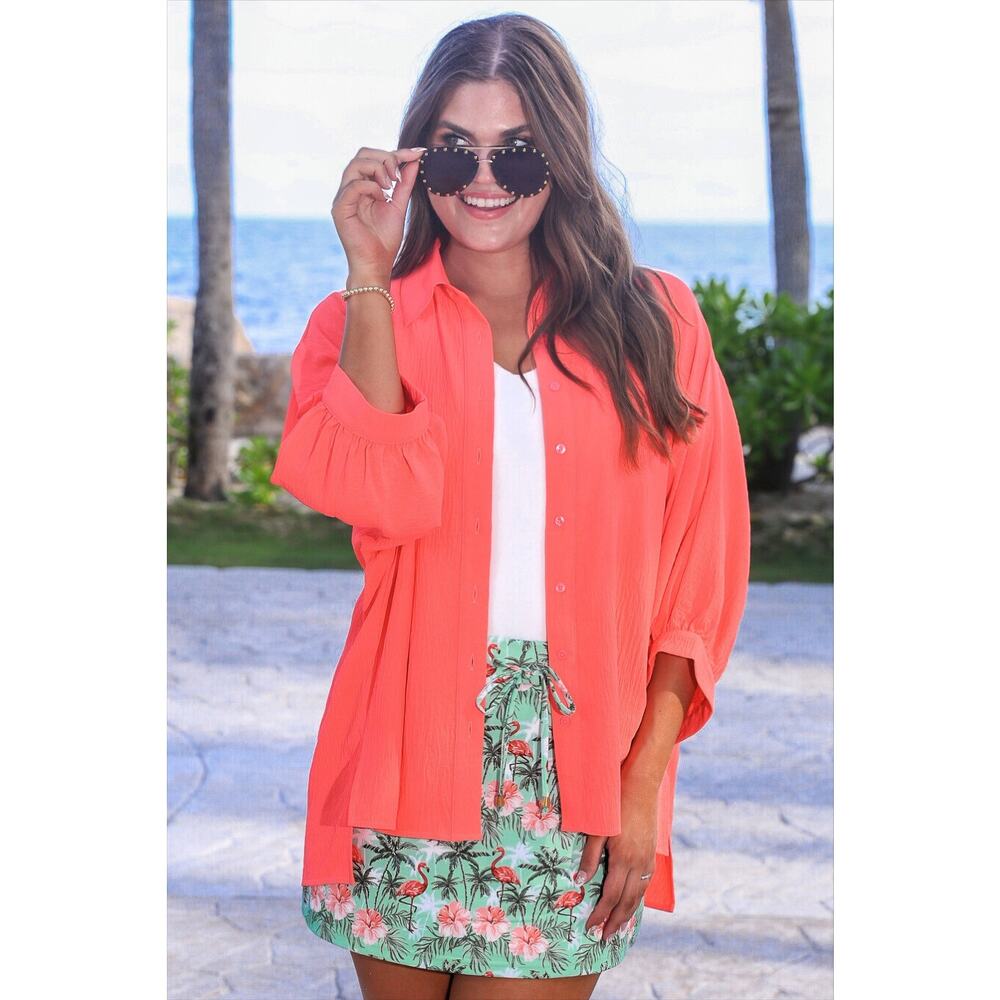 Palm Beach Flamingo Skort Green - Picture 5 of 7